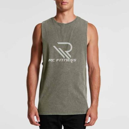 MENS STONE WASH BARNARD TANK